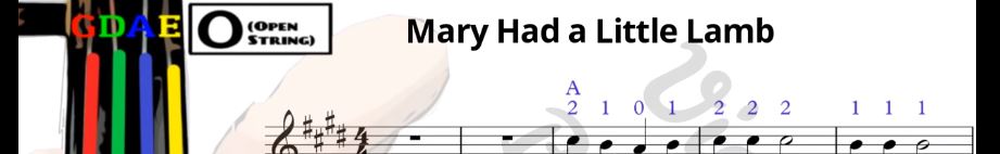 Mary Had a Little Lamb (The Violin Beginner)