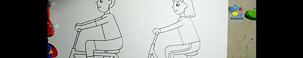 Menggambar Orang Bersepeda Untuk Anak-Anak (Simply Arty)