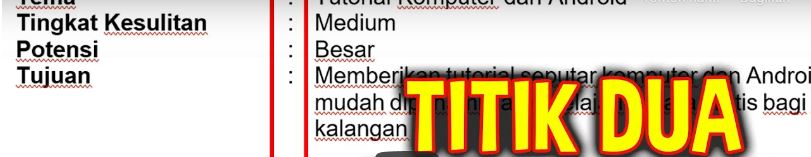 Cara Membuat Titik Dua Sejajar Lurus Rapi di Word (TeknoMia)
