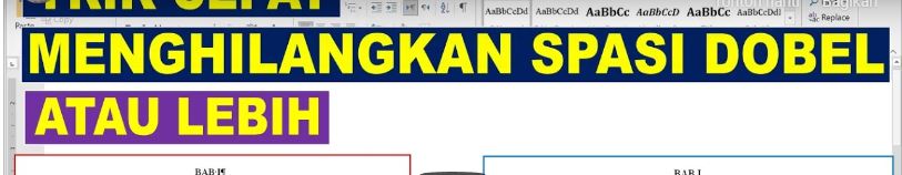 Cara Mudah Menghilangkan Spasi Berlebih (isnaini panglima)