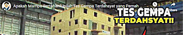 Tes Bangunan Tahan Gempa (The Shiny Peanut)