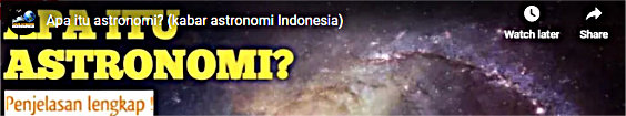 Pemahaman Astronomi (Kabar Astronomi Indonesia)
