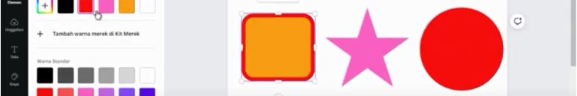 Cara Menggambar Shape bangun datar di Canva (kampus tutorial)