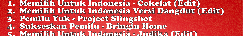 Kompilasi 12 Lagu Pemilu (+ Bagimu Negeri) Tanpa Syair "Waktu", Bikin Semangat (RBeBe....)